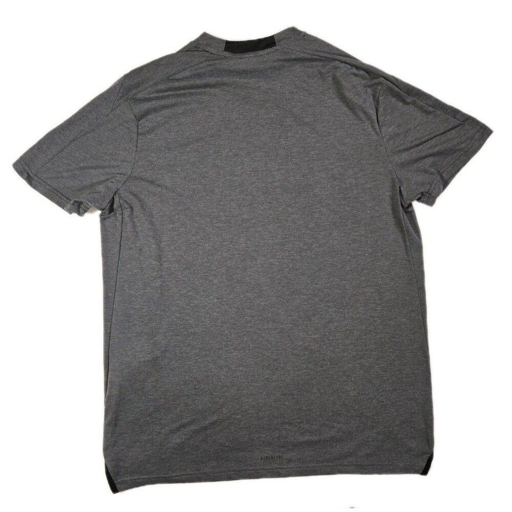 Mens Adidas Designed for Training  Workout Short Sleeve T Shirt Gray Large - Picture 2 of 7